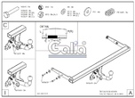 Фаркоп оцинкованный с быстросъемным шаром Galia для Skoda Fabia универсал (2015-)