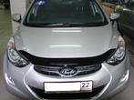 Дефлектор капота SIM для Hyundai Elantra (2011-2016) 