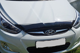 Дефлектор капота SIM короткий  для Hyundai Solaris (2011-2014)