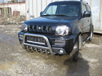 Кенгурятник d57 низкий c защитой картера Suzuki Jimny (98-2019)