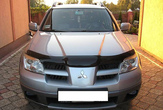 Дефлектор капота SIM для Mitsubishi Outlander (2003-2007) 