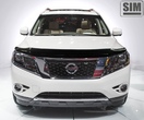 Дефлектор капота SIM для Nissan Pathfinder (2014-2017) 