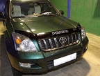 Дефлектор капота SIM с логотипом для Toyota Land Cruiser Prado (2002-2009) 