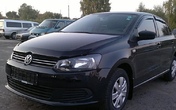 Дефлектор капота SIM для Volkswagen Polo седан (2010-2020) 