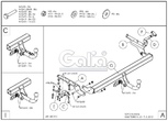 Фаркоп оцинкованный Galia для Toyota RAV4 (2006-2013)