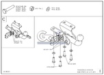 Фаркоп оцинкованный с быстросъемным шаром Galia для Volkswagen Amarok (2010-2023)