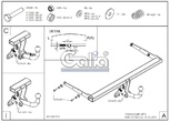 Фаркоп оцинкованный Galia для Volkswagen Jetta (2010-2020)