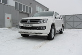 Защита переднего бампера d76 Volkswagen Amarok (2013-2016)