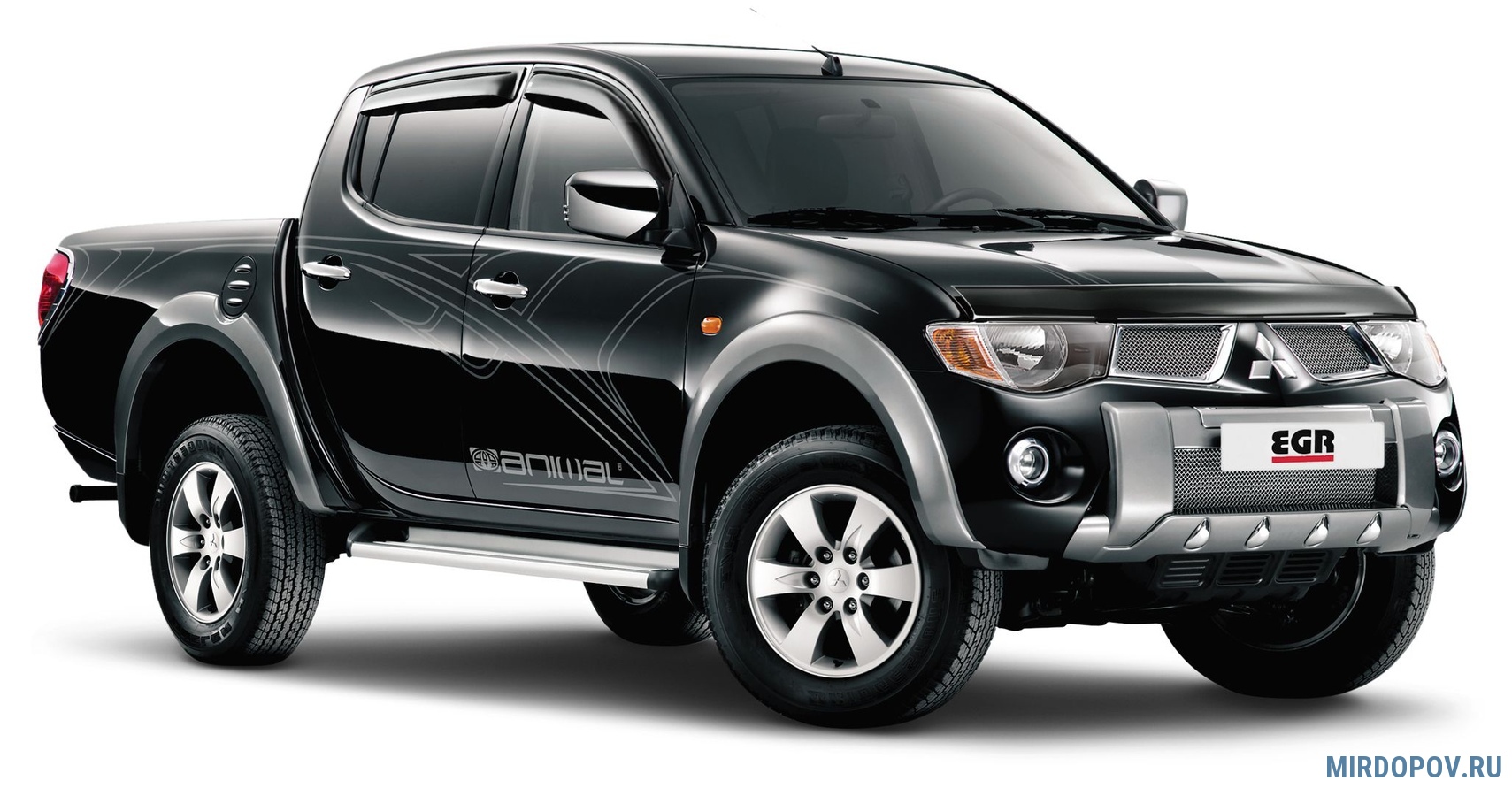 Дефлекторы боковых окон EGR Mitsubishi L200 (2007-2015) № 92460028B -  купить по лучшей цене на mirdopov.ru