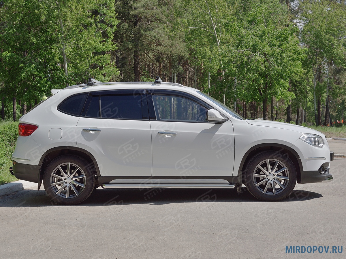 Пороги труба d63 вариант 1 RUSSTAL Brilliance V5 (2014-2018) № BV5T-0027021  - купить по лучшей цене на mirdopov.ru