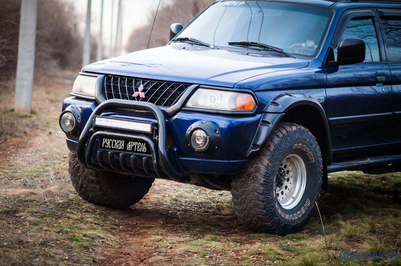 Подиумы противотуманных фар Mitsubishi Pajero Sport (1998-2004) № EM-195100  - купить по лучшей цене на mirdopov.ru