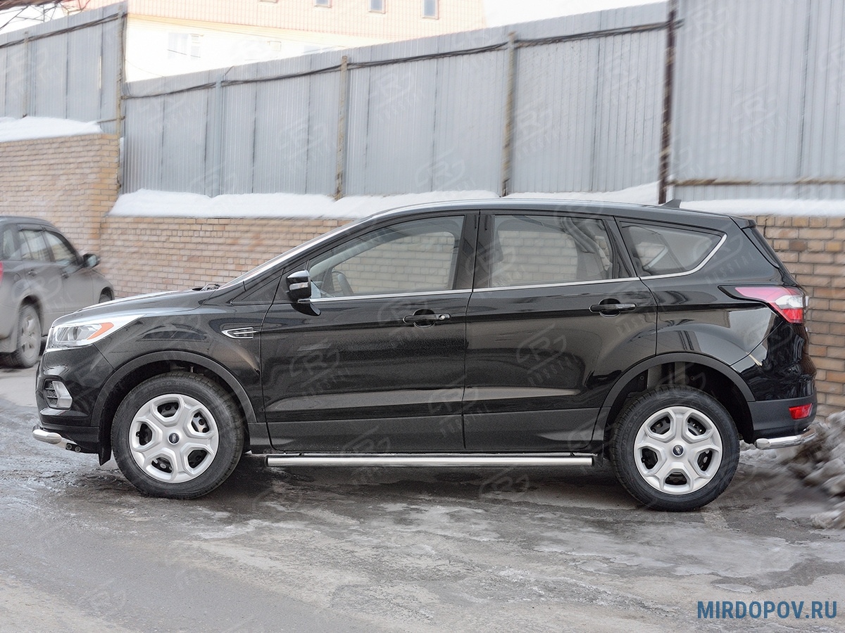 Пороги труба d63 вариант 2 RUSSTAL Ford Kuga (2016-2019) № FGT-0026012 -  купить по лучшей цене на mirdopov.ru