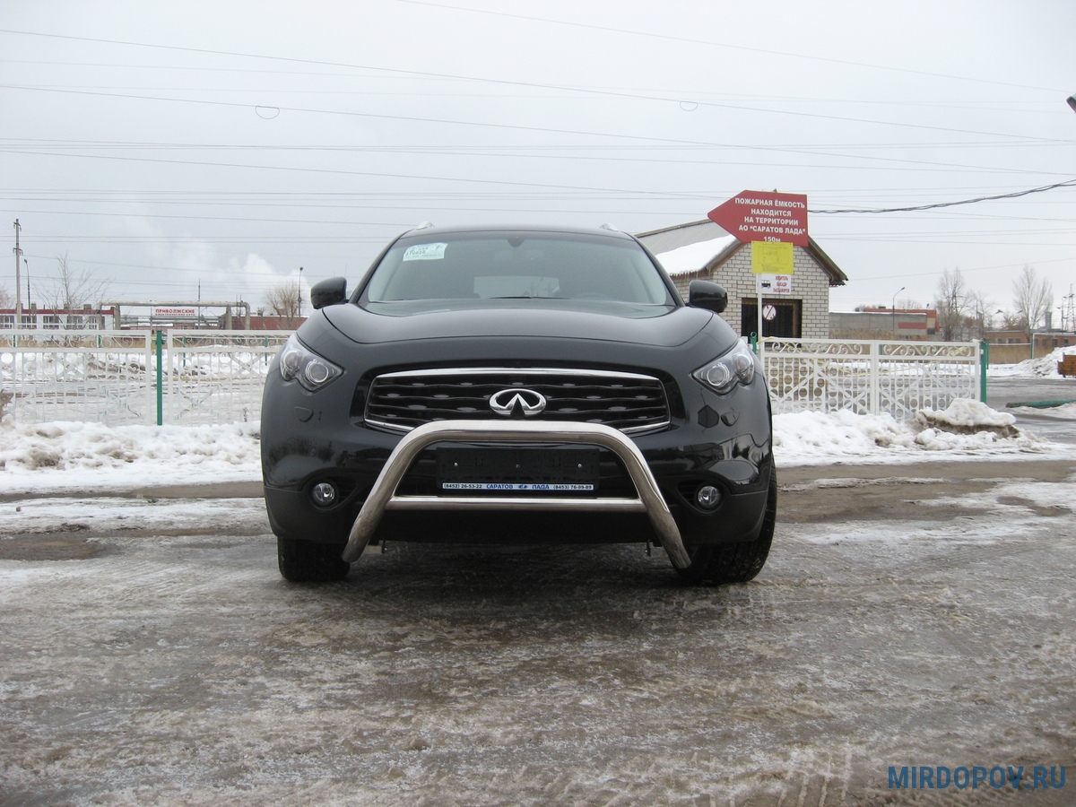 Кенгурятник d76 низкий Infiniti FX35/FX50 (2008-2014) № IN.FX001 - купить  по лучшей цене на mirdopov.ru