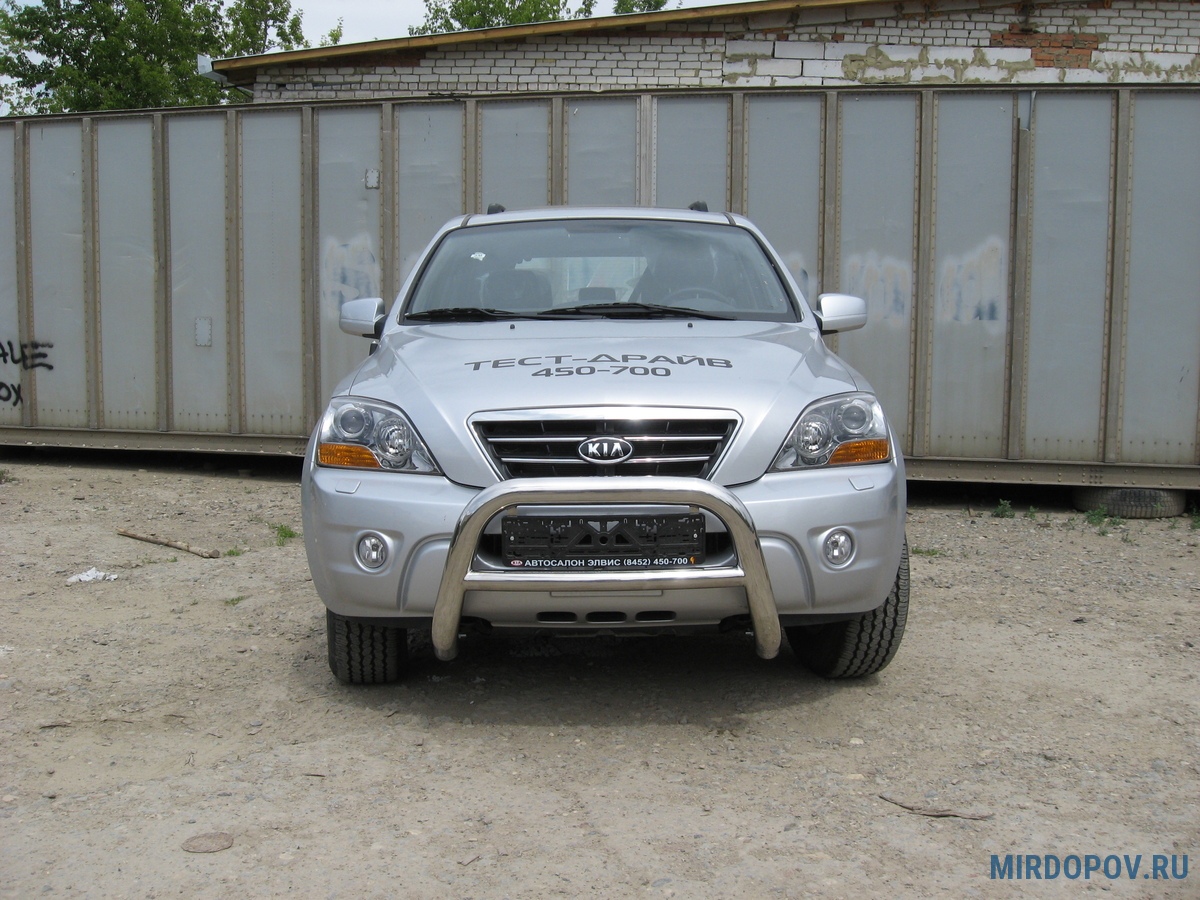 Кенгурятник d76 низкий Kia Sorento NEW (2006-2010) № KSR002 - купить по  лучшей цене на mirdopov.ru