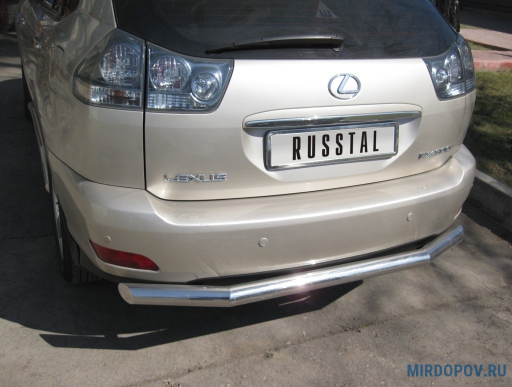 Защита заднего бампера d63 RUSSTAL Lexus RX330 (2003-2008) № LRZ-000397 -  купить по лучшей цене на mirdopov.ru