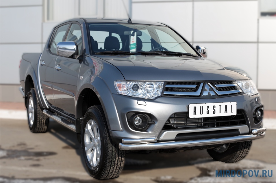 Пороги подножки Mitsubishi L200 2007-2016 | алюминиевые или нержавеющие