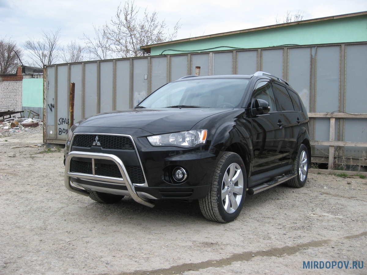 Кенгурятник d57 низкий Mitsubishi Outlander XL (2010-2012) № MXL10-002 -  купить по лучшей цене на mirdopov.ru