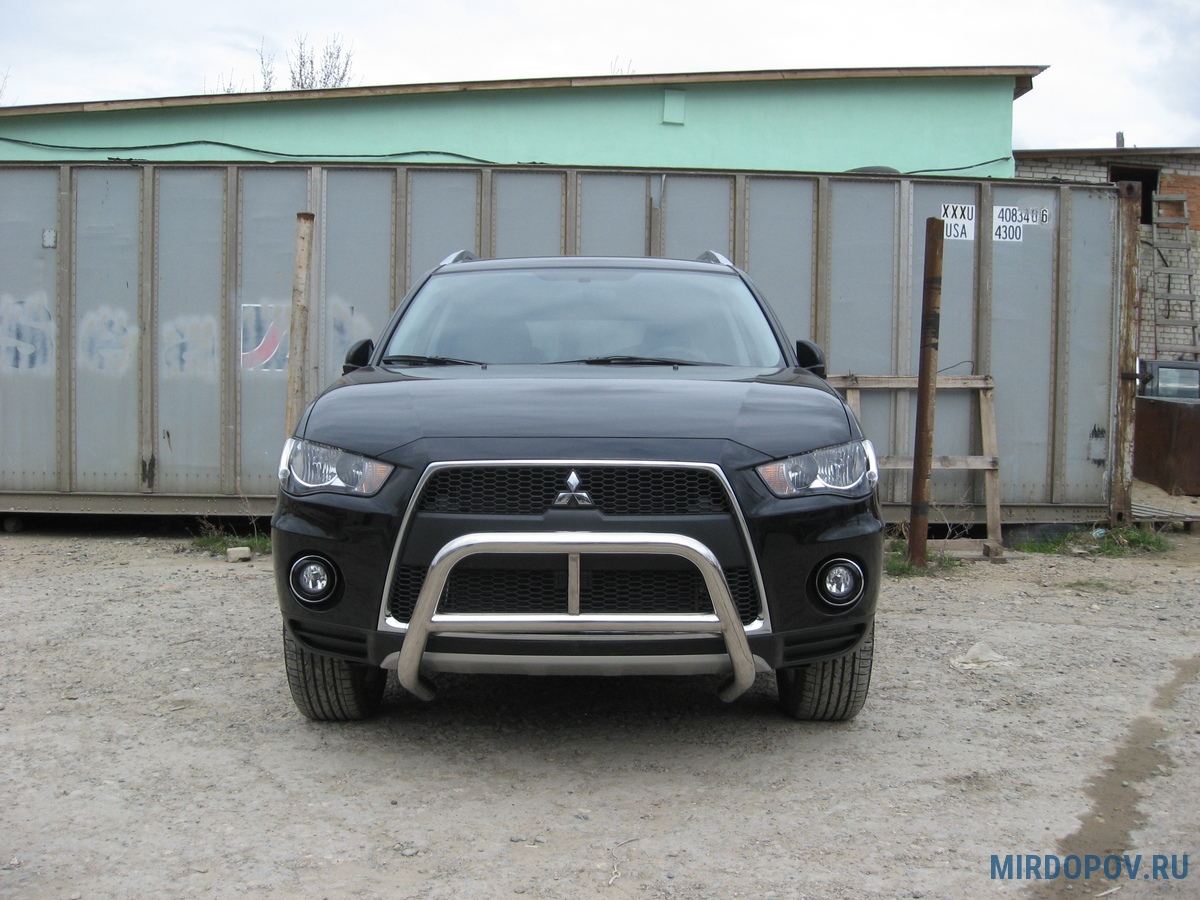 Кенгурятник d57 низкий Mitsubishi Outlander XL (2010-2012) № MXL10-002 -  купить по лучшей цене на mirdopov.ru