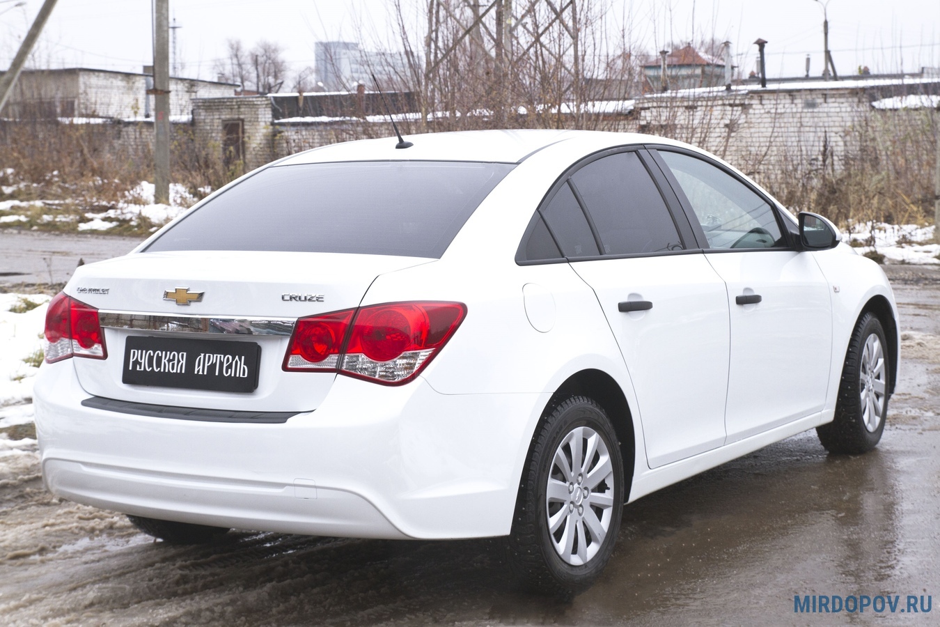 Накладка на задний бампер Русская Артель для Chevrolet Cruze (2012-2014) №  NC-154002 - купить по лучшей цене на mirdopov.ru