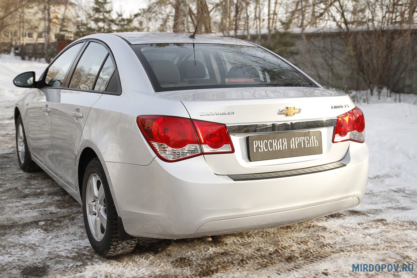 Накладка на задний бампер Русская Артель для Chevrolet Cruze седан  (2009-2011) № NCC-009602 - купить по лучшей цене на mirdopov.ru