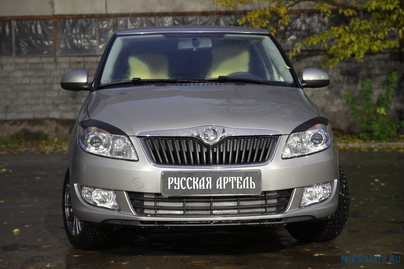 Реснички на передние фары Skoda Fabia II (2010-2013) № RESKF-020800 -  купить по лучшей цене на mirdopov.ru