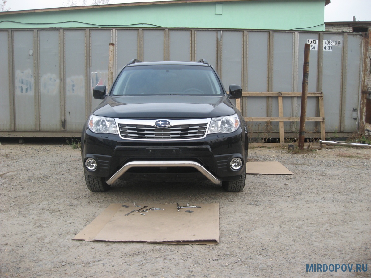 Кенгурятник d57 мини Subaru Forester (2008-2013) № SF008 - купить по лучшей  цене на mirdopov.ru