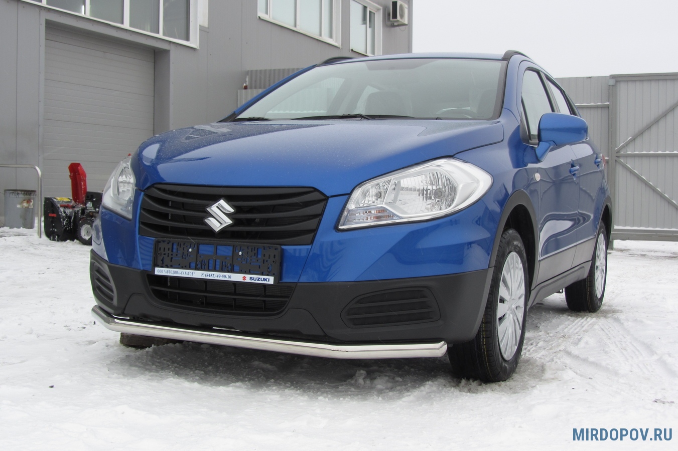 Защита переднего бампера d57 Suzuki SX4 (2014-2021) № SSX4-14-003 - купить  по лучшей цене на mirdopov.ru