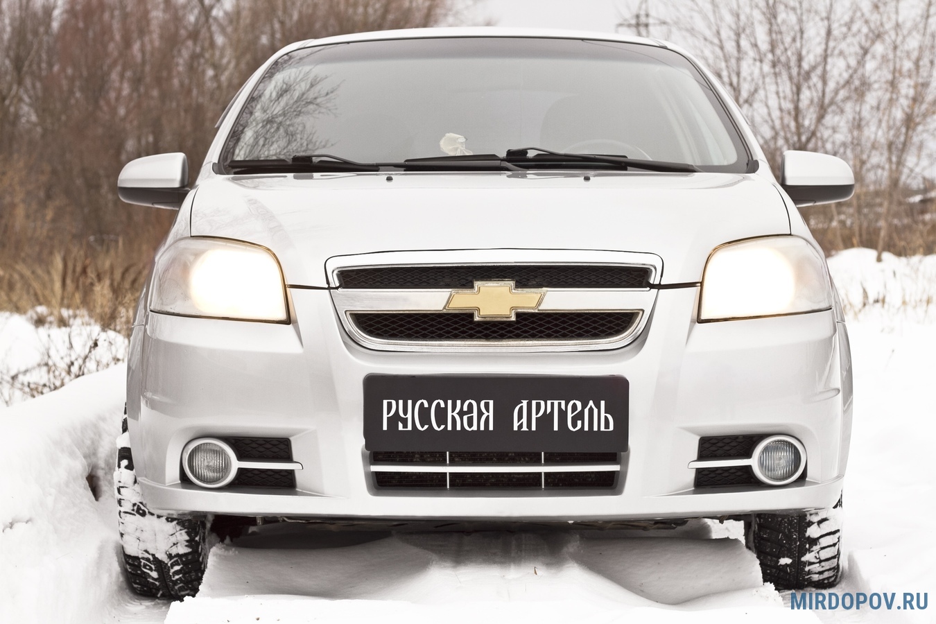 Маска утеплитель радиатора НОРМА для автомобиля Chevrolet Aveo / Шевроле Авео 2006-2012 (T250)