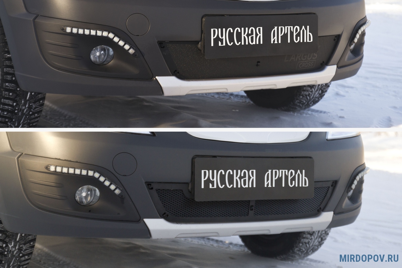 Защитная сетка решетки радиатора для Lada (ВАЗ) Largus SRL - «Русская Артель»