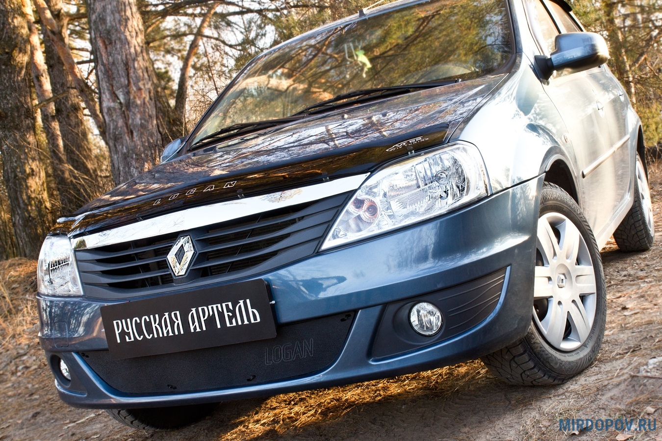 Зимняя защита радиатора Renault Logan (2010-2013) № ZRRL-037502 - купить по  лучшей цене на mirdopov.ru