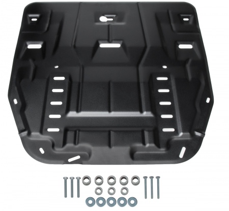 Защита картера и КПП (сталь) Автоброня для Hyundai Tucson (2021-2025) 111.02862.1