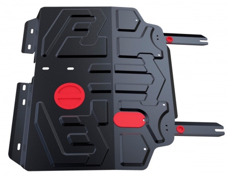 Защита картера и КПП (сталь) Автоброня для Lifan X70 (2018-2021) 111.03307.1