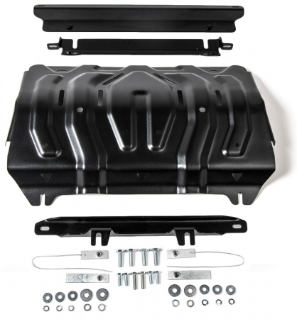 Защита радиатора (сталь) Автоброня для Mitsubishi L200 (2015-2024) 111.04046.2