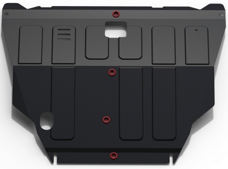 Защита картера и КПП (сталь) Автоброня для Nissan X-Trail (2001-2007) 111.04138.1