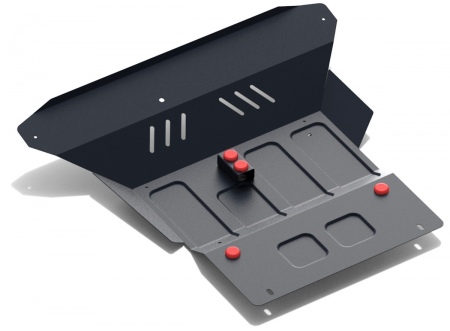 Защита картера и КПП (сталь) Автоброня для Toyota RAV 4 4WD (2000-2005) 111.05743.1