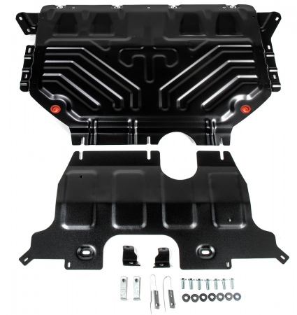 Защита картера и КПП (сталь) Автоброня для Volkswagen Teramont (2018-2023) 111.05861.2