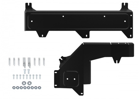 Защита топливных и тормозных магистралей (сталь) Автоброня для Haval Dargo (2022-2025) 111.09428.1