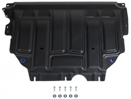 Защита картера и КПП (сталь) Rival для Volkswagen Golf (2012-2021) 111.5128.1