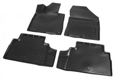 Коврики в салон полимерные Rival Hyundai Santa Fe 7 мест (2018-2024) 12306005