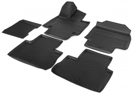 Коврики в салон полимерные RIVAL для Toyota RAV4 АКПП (2019-2025) 15706004