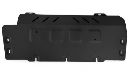 Защита радиатора черная (алюминий 6 мм) Rival для Mercedes-Benz G-Class (2018-2025) 23.3951.1.6