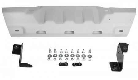 Защита рулевых тяг под штатный бампер (алюминий 6мм) Rival Jeep Wrangler (2018-2026) 2333.2740.1.6