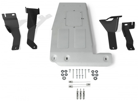 Защита картера (алюминий 6мм) Rival Jeep Wrangler (2018-2025) 2333.2744.1.6