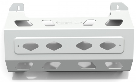 Защита глушителя (алюминий 6мм) Rival Jeep Wrangler (2018-2025) 2333.2750.1.6