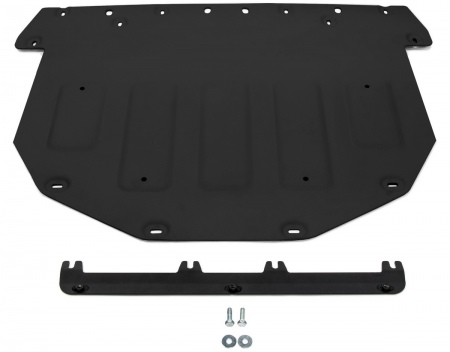 Защита картера и КПП (алюминий) Rival для Land Rover Range Rover Evoque (2019-2025) 3.3130.1