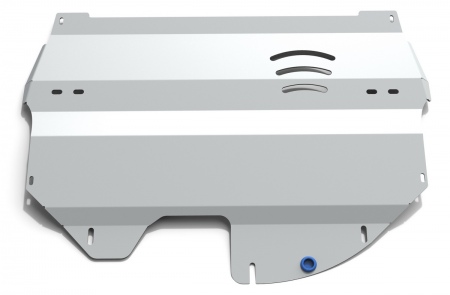 Защита картера и КПП (алюминий) Rival Audi A1 (2010-2020) 333.0316.1