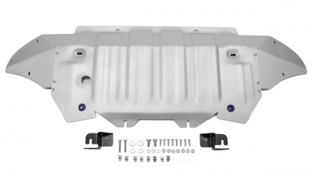 Защита радиатора и картера (алюминий) Rival Audi Q7 (2015-2021) 333.0329.1