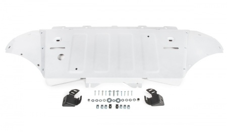 Защита радиатора и картера (алюминий) Rival Audi Q8 (2018-2025) 333.0348.1