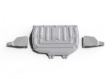 Комплект защит с увеличенной защитой картера (алюминий) Rival для Chery Tiggo 7 Pro Max (2023-2025) 333.0921.2