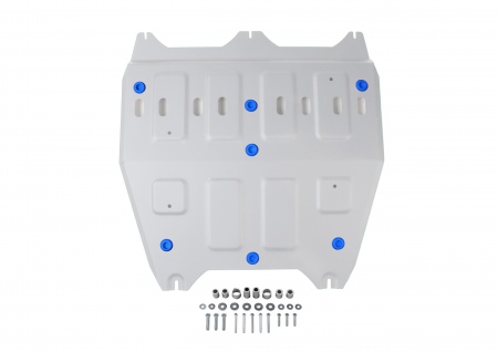Защита картера и КПП (алюминий) Rival для Peugeot 4008 (2024-2025) 333.1208.1